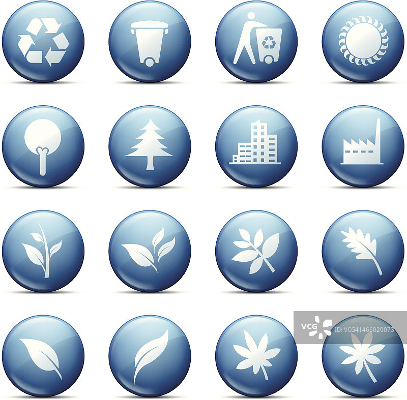 环保按钮图片素材