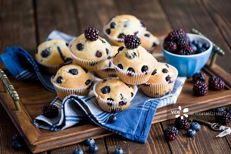 蓝莓茶糕图片素材