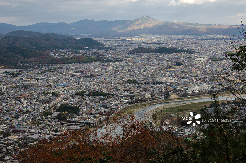 京都松尾山秋景图片素材
