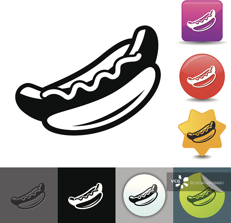 热狗图标 | solicosi系列图片素材