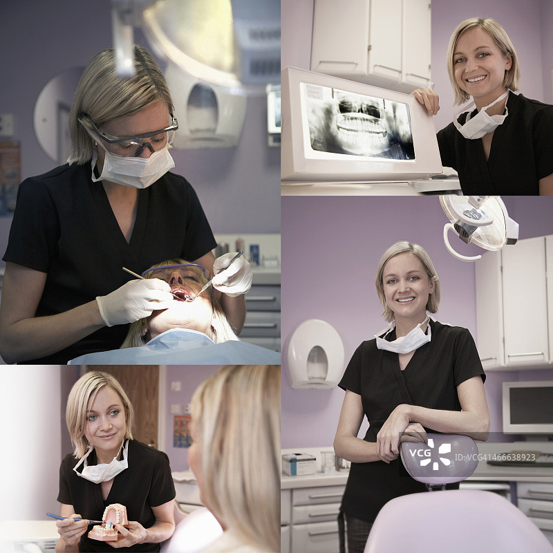 女牙医工作日常图片素材