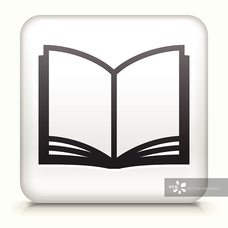 打开的书本界面方形图标图片素材