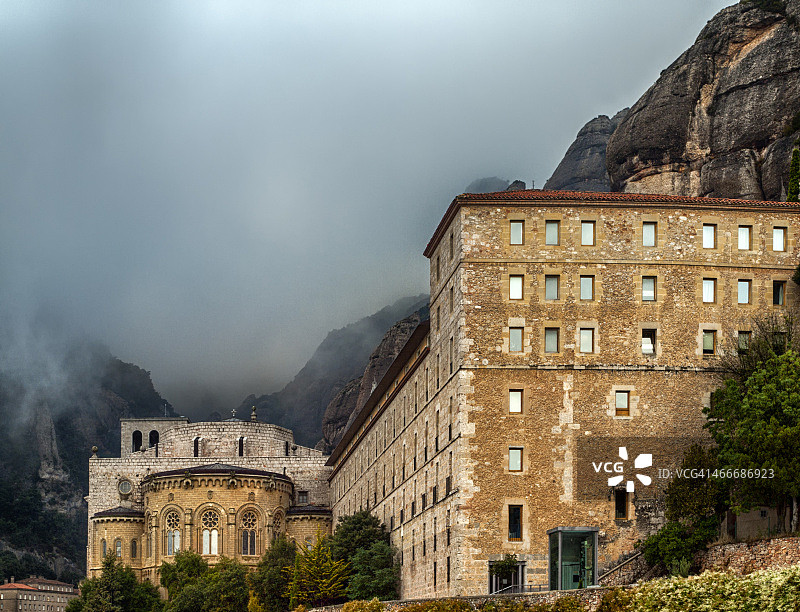 圣玛丽亚德蒙特塞拉特修道院图片素材