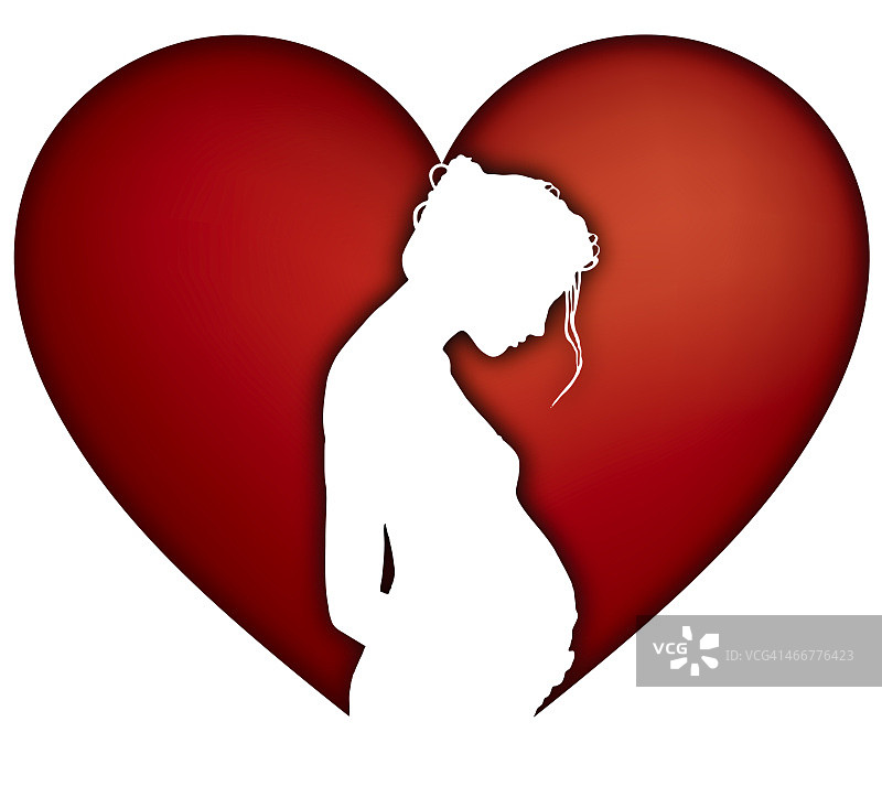 孕育着爱心图片素材