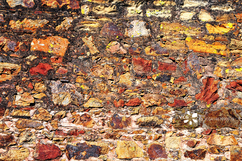 彩色石墙图片素材