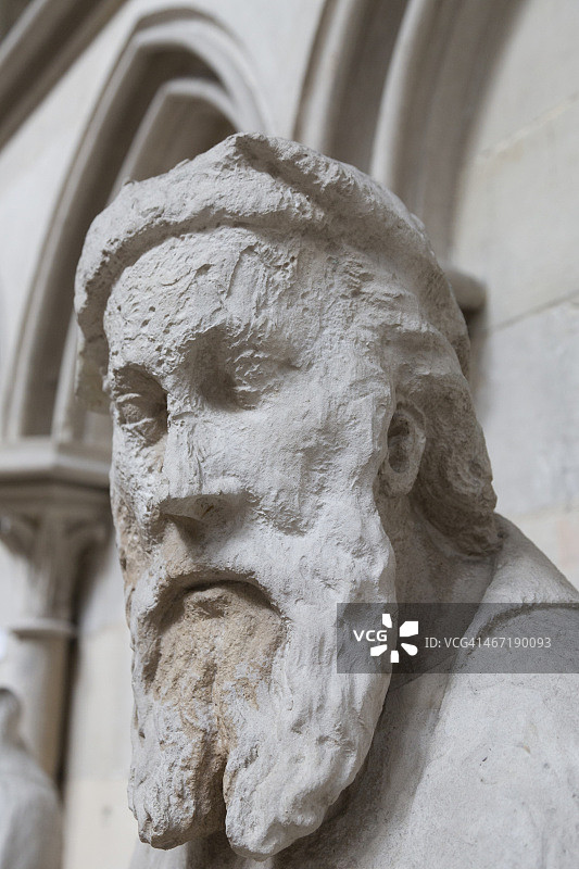 鲁昂大教堂雕像图片素材