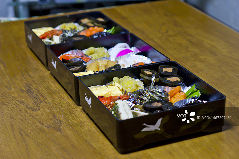 日本新年便当御节料理图片素材