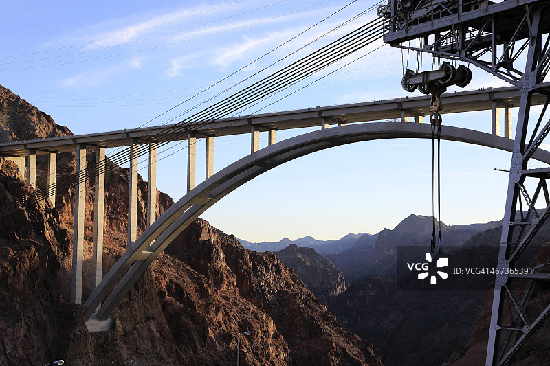 胡佛水坝绕道图片素材