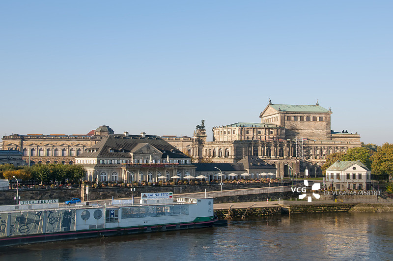 德国德累斯顿易北河畔风光图片素材