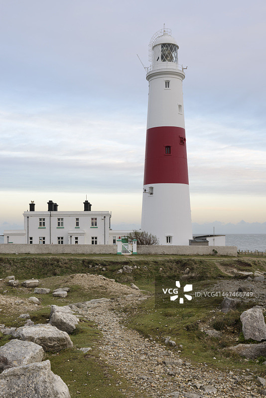 多塞特郡波特兰比尔灯塔图片素材
