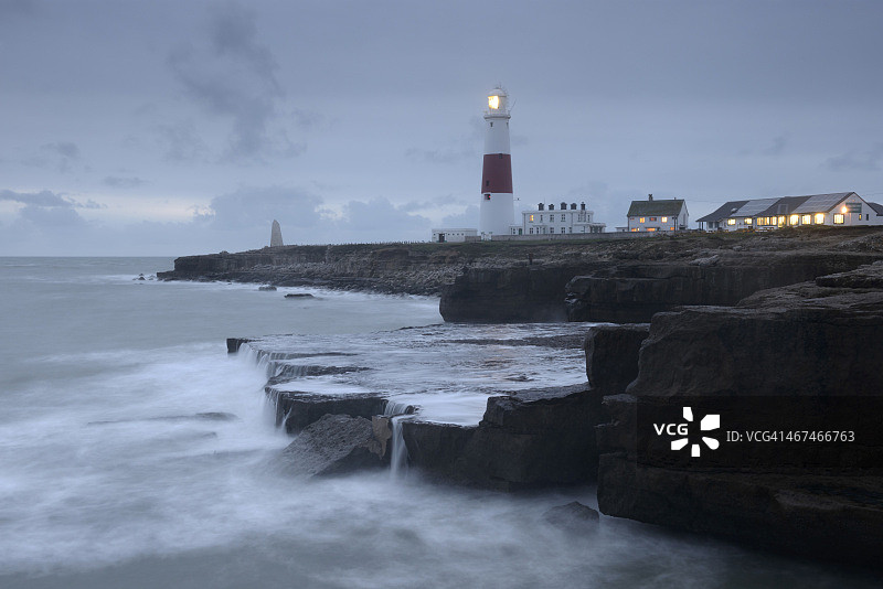 多塞特郡波特兰比尔灯塔图片素材