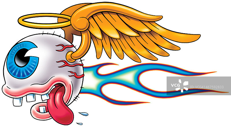 飞翔的天使之眼图片素材