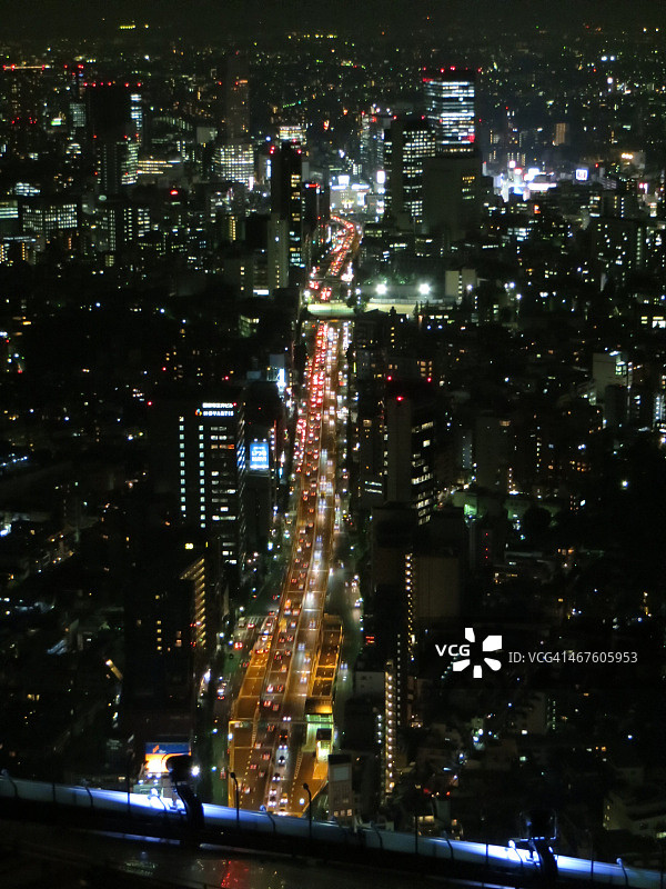 首都高速公路之夜图片素材