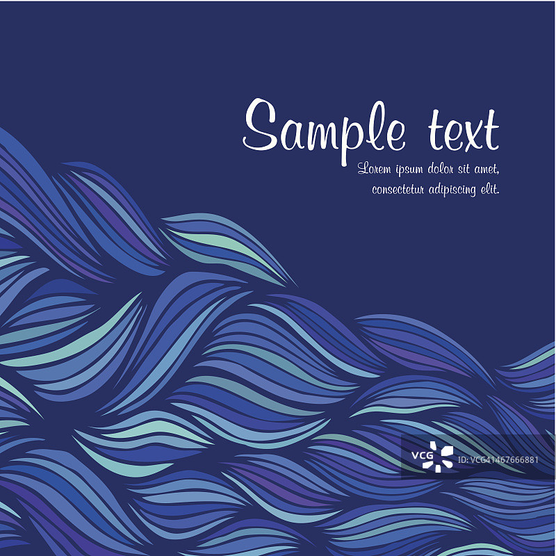 抽象手绘波浪背景图片素材