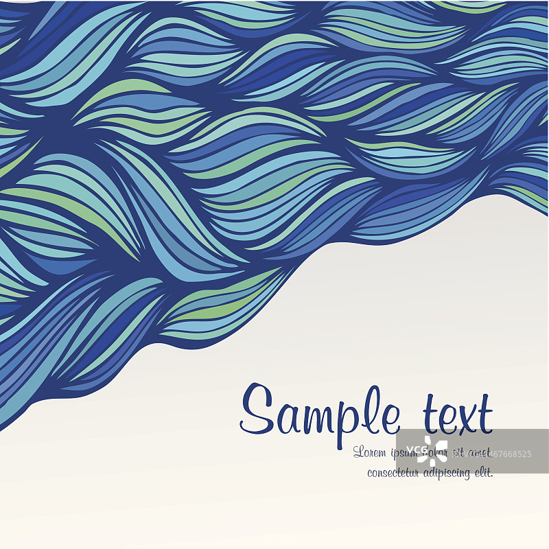 抽象手绘波浪背景图片素材