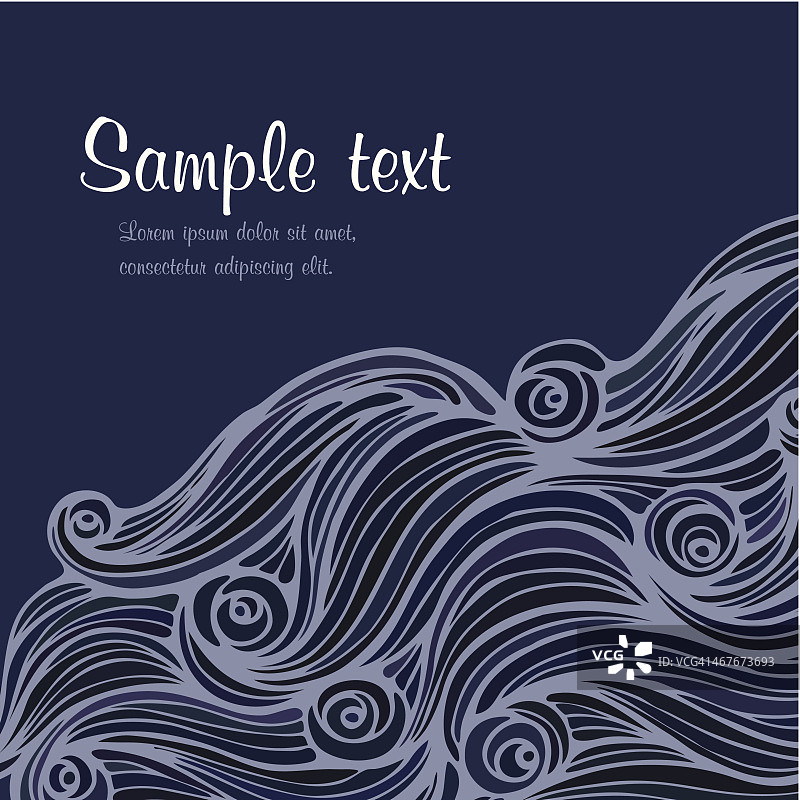 抽象手绘波浪背景图片素材