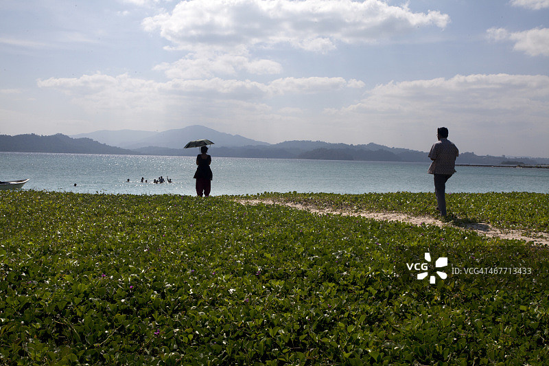 史密斯岛，鞍峰背景图片素材