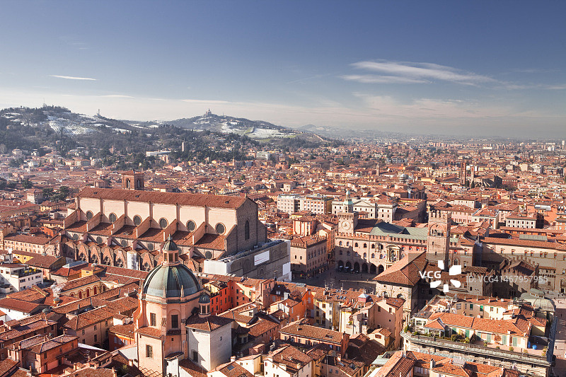博洛尼亚历史中心景观图片素材