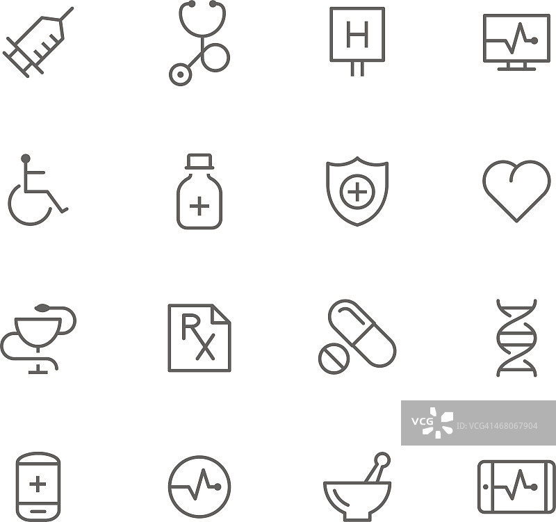 医疗图标集图片素材