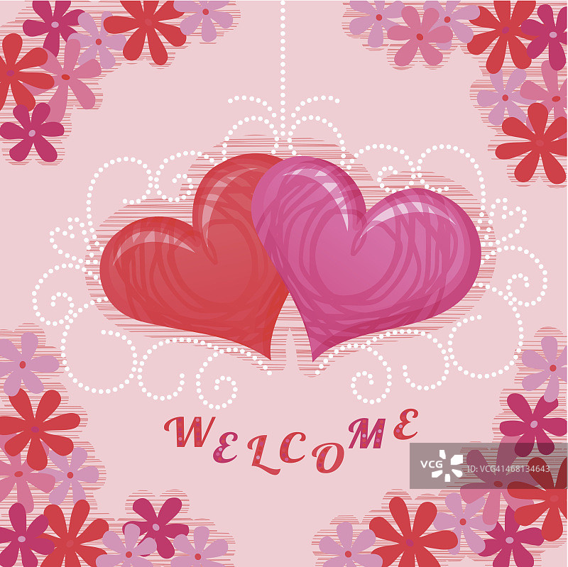 两颗心图片素材