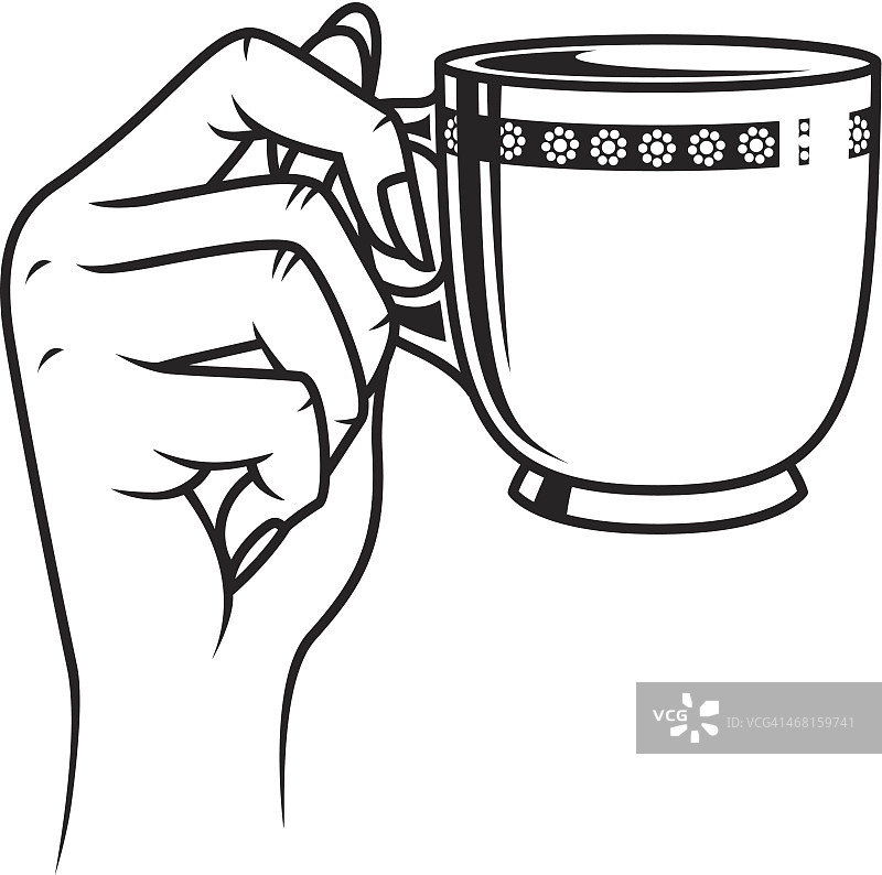 手持咖啡杯图片素材