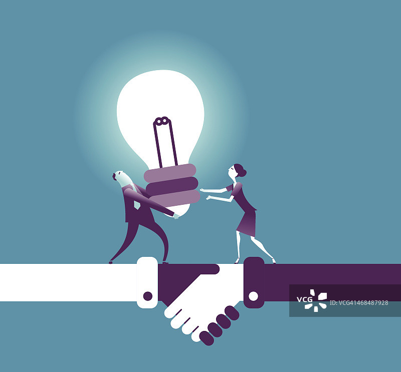 点亮灯泡矢量图图片素材