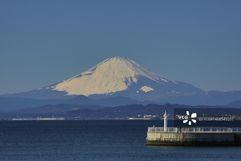从江之岛眺望富士山图片素材