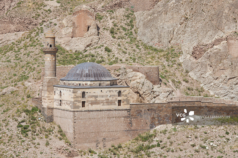 多乌巴亚济特附近，伊沙克帕夏宫附近的清真寺图片素材