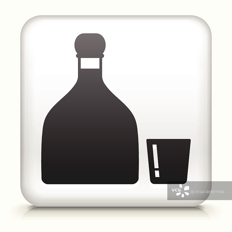 龙舌兰酒图标（白色背景）图片素材