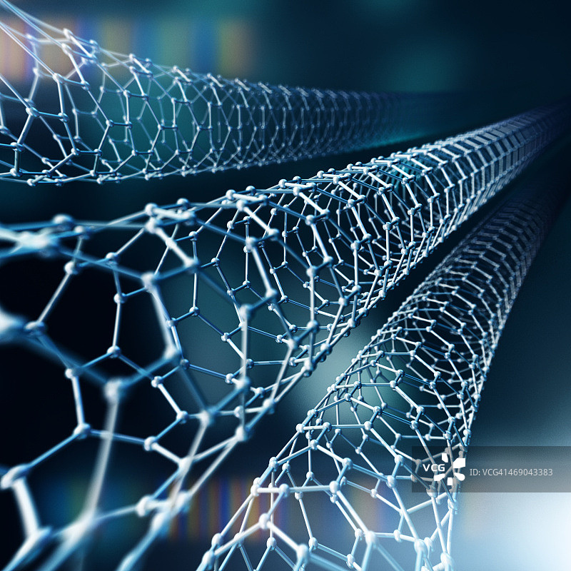 碳纳米管插画图片素材