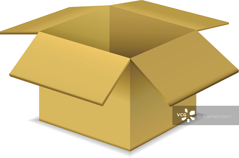 打开纸箱图片素材