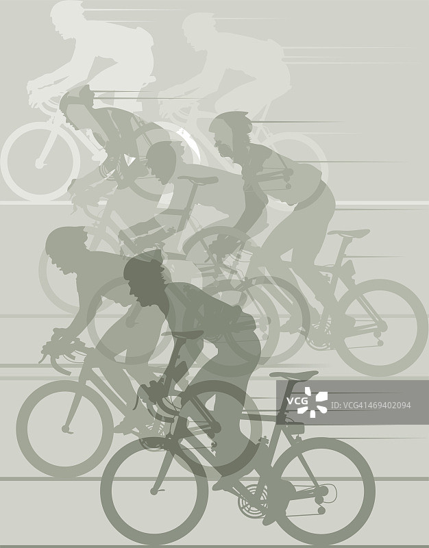 自行车比赛插画图片素材