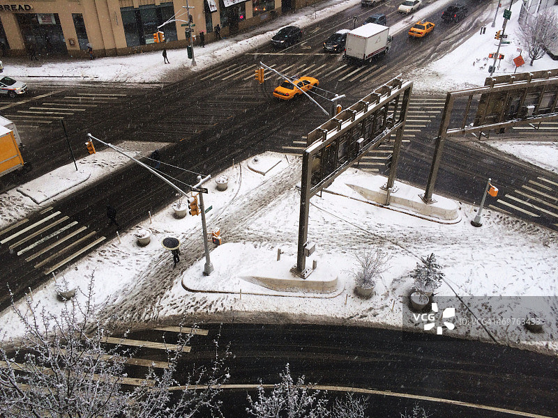 美国各地的冬季风暴图片素材