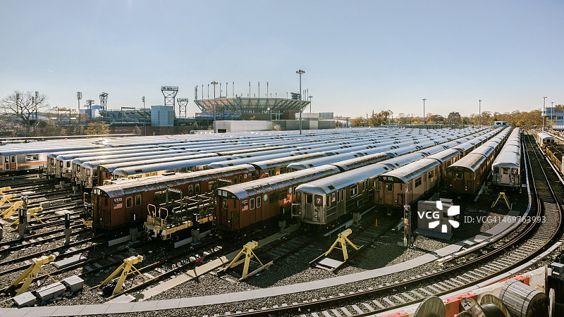 前往曼哈顿通勤图片素材