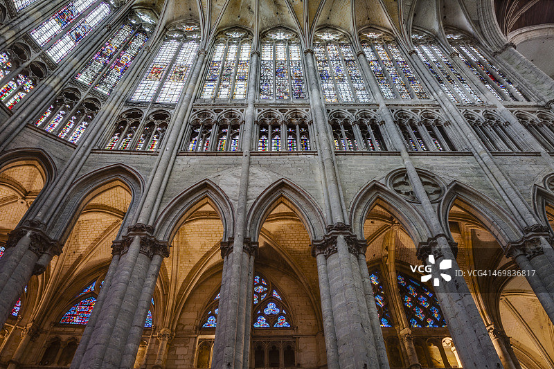 博韦圣皮埃尔大教堂的唱诗班图片素材