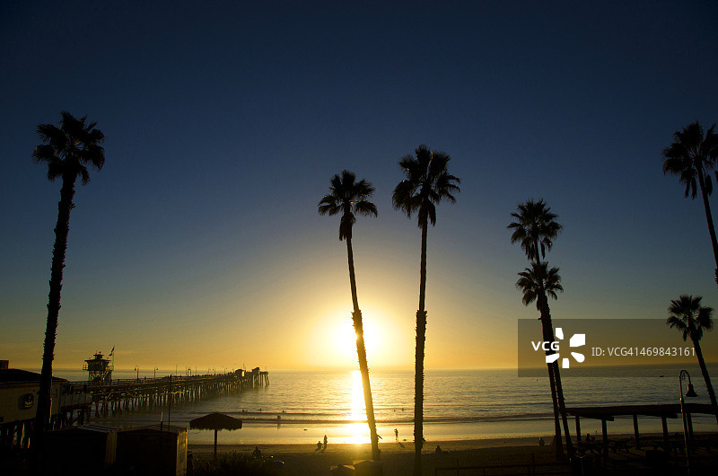 圣克莱门特日落图片素材