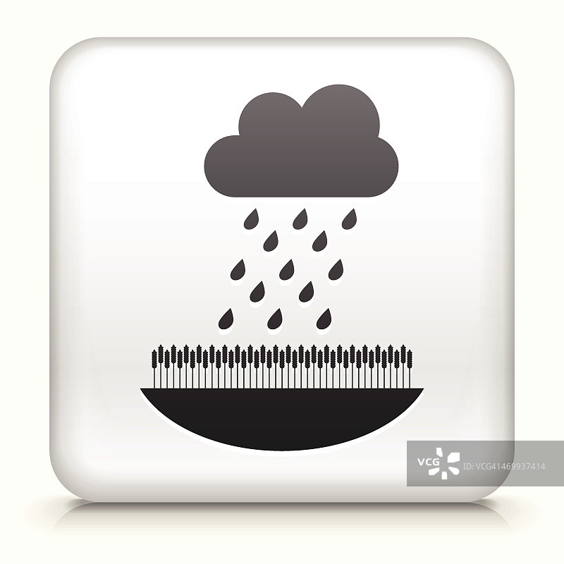 免版税的雨云矢量图标按钮图片素材