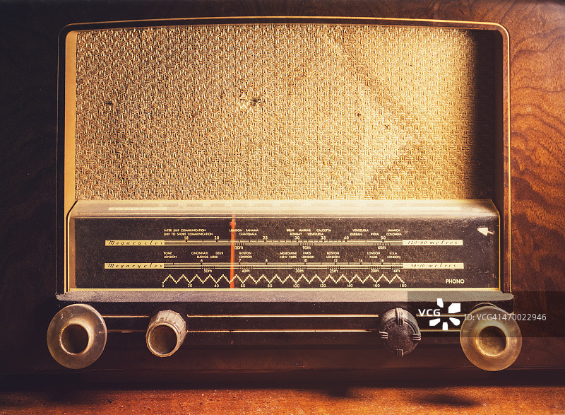 古董短波收音机图片素材