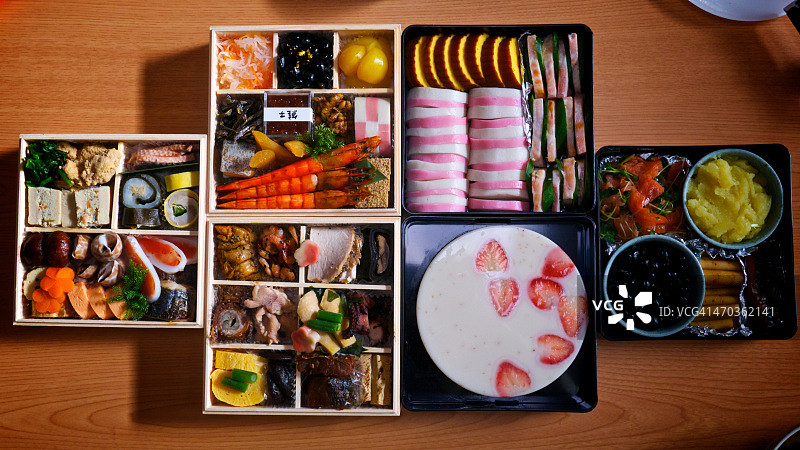 御节料理（日本传统新年食品）图片素材