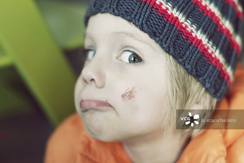 面部疤痕图片素材