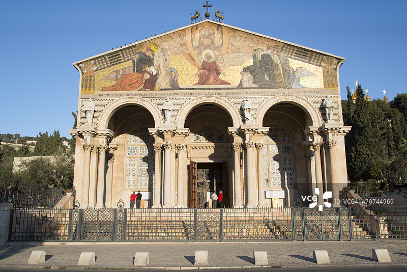 客西马尼花园，耶路撒冷，以色列图片素材