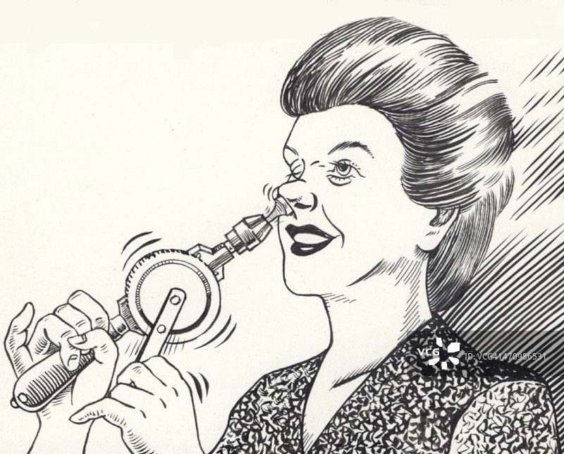 创意挖鼻孔图片素材