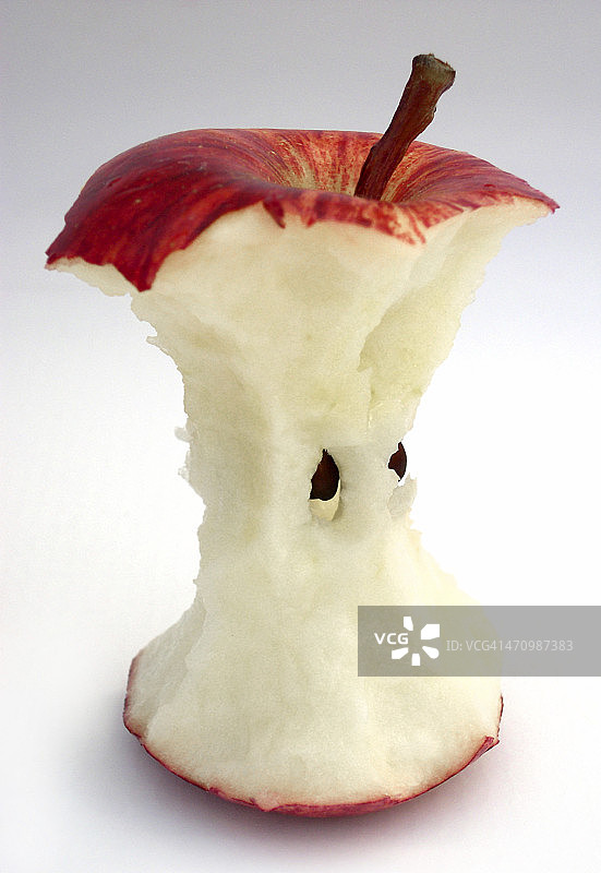 苹果核图片素材