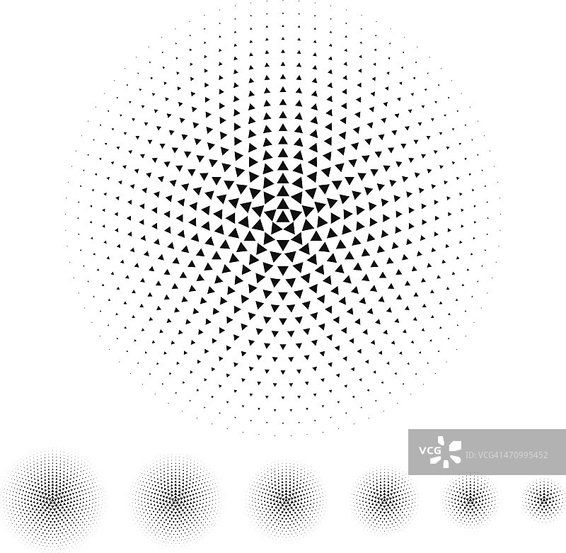 三角形半色调图片素材