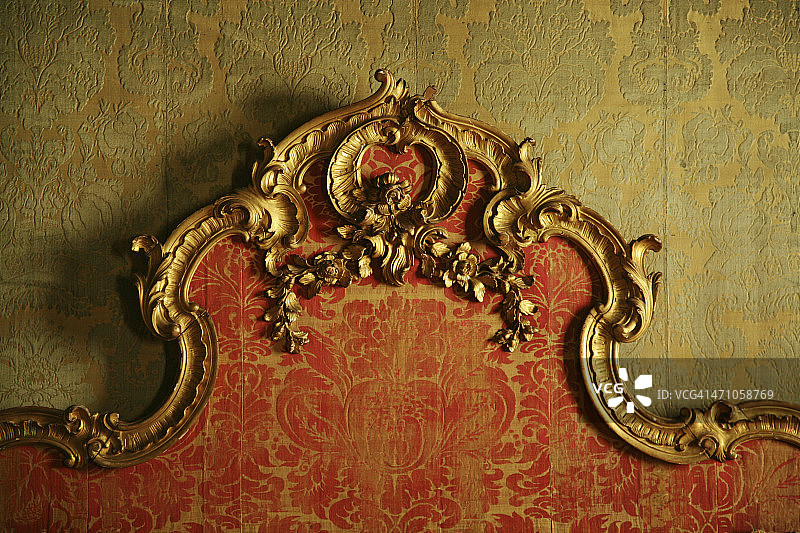 装饰性古董床头板图片素材