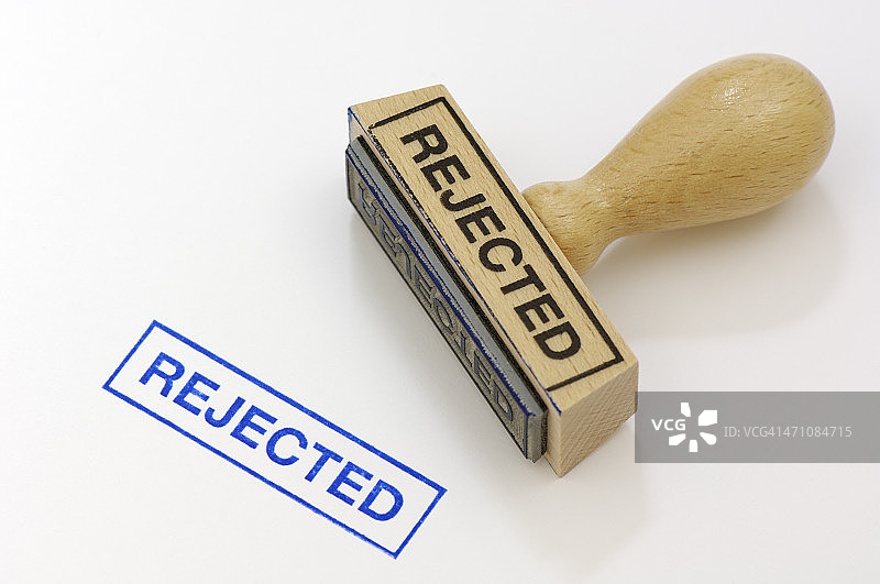 橡胶印章：已拒绝图片素材