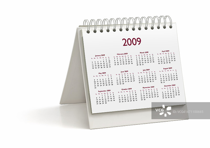 2009年桌面日历图片素材