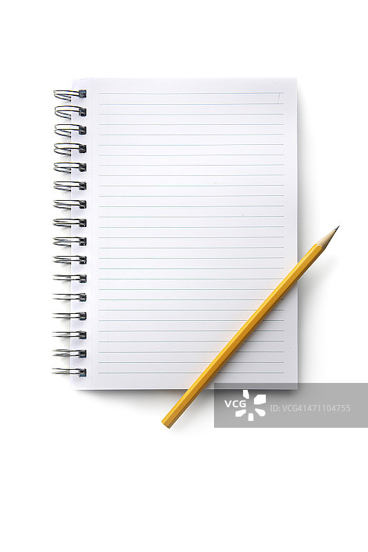 办公室：笔记本和铅笔图片素材