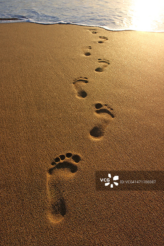 的足迹图片素材