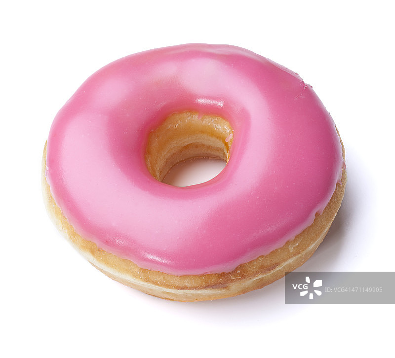 粉色甜甜圈+剪切路径图片素材